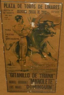 cartel ultima corrida de manolete